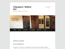 Tablet Screenshot of clayspace831.com